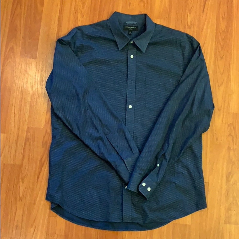 100% cotton long sleeve button down shirt